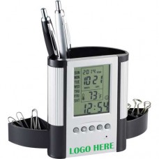 Pen Cup, LCD Digital Alarm Clock & Thermometer Pen Cup, LCD Digital Alarm Clock & Thermometer